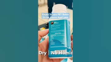 Empty Square PET Bottles Shrink Sleeve Applicator Machine @XINHUA-LABELING