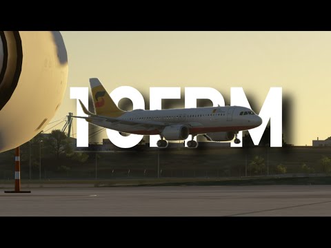 10 FPM A320 landing at Lisbon Airport (Microsoft Flight Simulator)