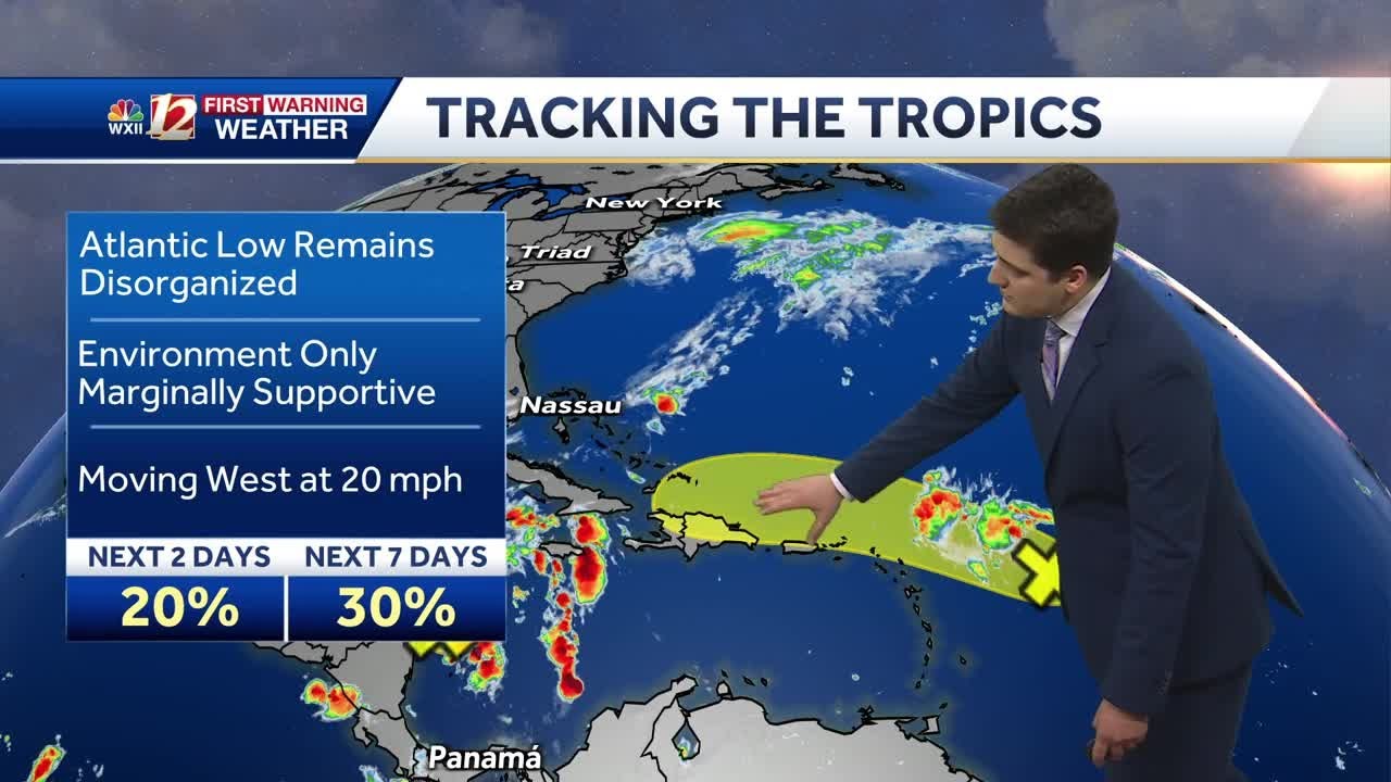 WATCH: Two areas with a low chance of development in the Atlantic - YouTube
