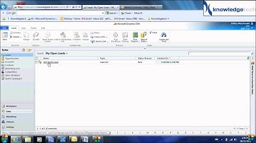 Microsoft Dynamics CRM 2011 - Leads - How to Add, Qualify, Assign and add to a marketing list