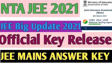JEE Main Answer Key 2021 – Mar Session Provisional Key Released Official Key With Answer Check score
