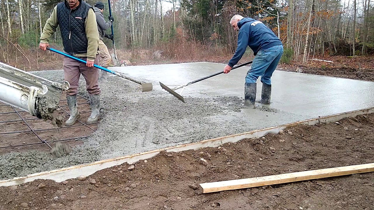 Pouring a Concrete Slab in Cold Weather