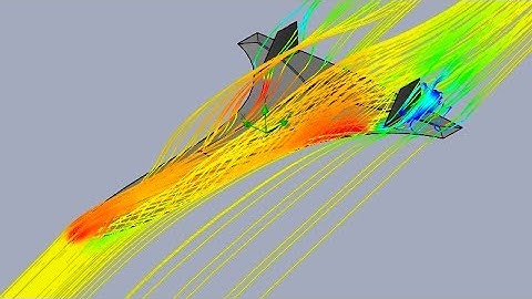 SolidWorks Flow SImulation - Heavy Spaceplane Concept Close-Stall Slowest Possible Flight Speed
