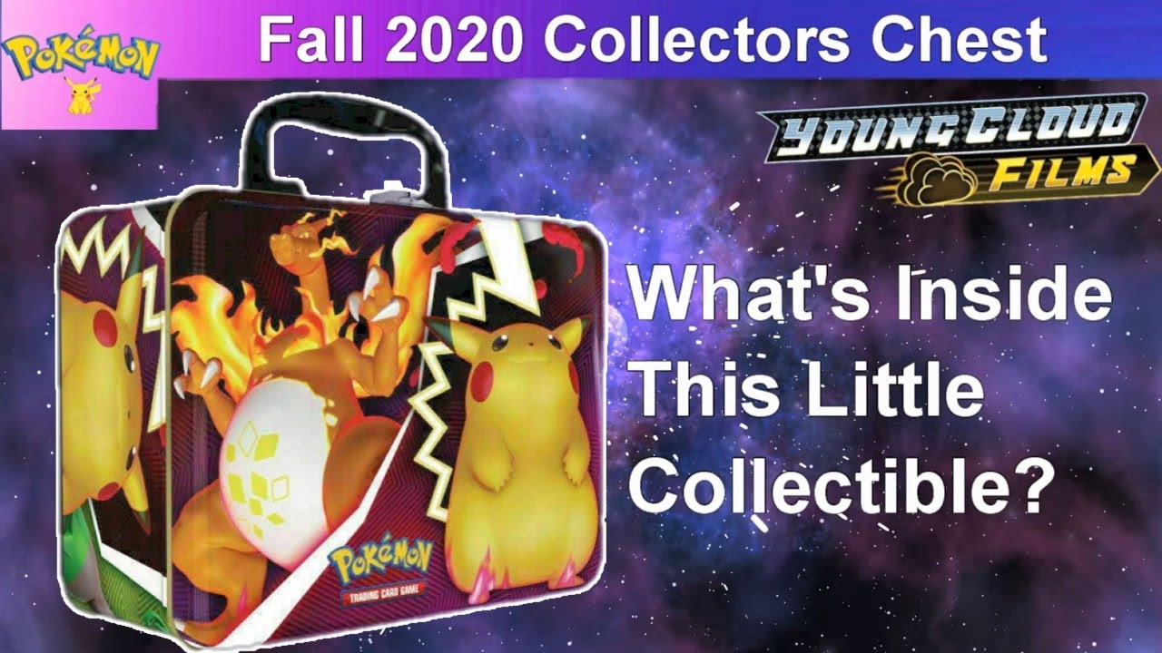 Fall 2020 Pokemon Collectors Chest Opening - Pokemon Free Pack Contest information.