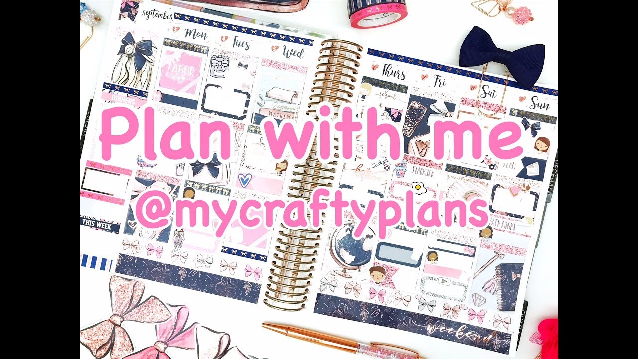 Plan with me - Bow to School (Scribble Prints Co)