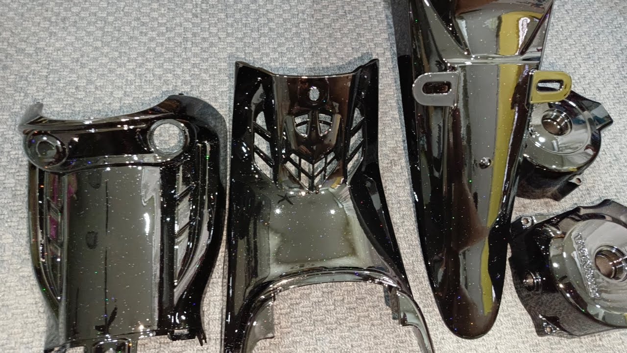 Cara kilatkan inner motor warna hitam diamond. 