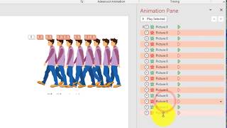 Bagaimana membuat animasi karakter kartun berjalan dengan Powerpoint