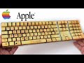 Restauration du clavier apple jauni  retrobright en plastique jauni