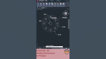 Adding Dimensions to a 2D Flange in AutoCAD   Quick & Easy Guide #AutoCAD2D #CADDEngineer