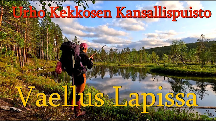 Juhannus Lapin erämaassa. Urho Kekkosen kansallispuisto. Maalpurinojan vesiputous. Vaellus Lapissa.