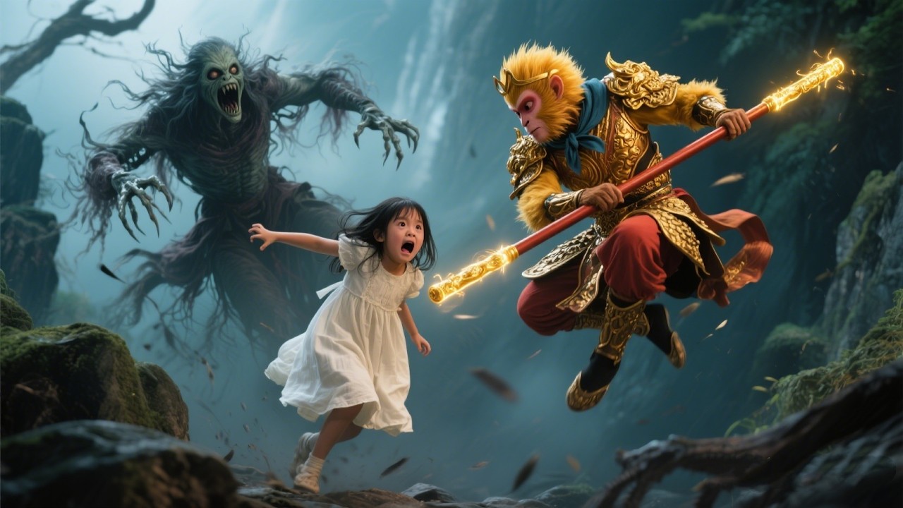 Девочка под угрозой злых духов! Сунь Укун пришел вовремя!