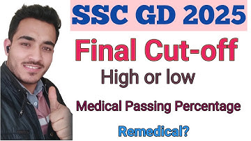 SSC GD 2025 High cut off or low | ssc gd 2025 medical passing Percentage #sscgd2025cutoff #sscgd 