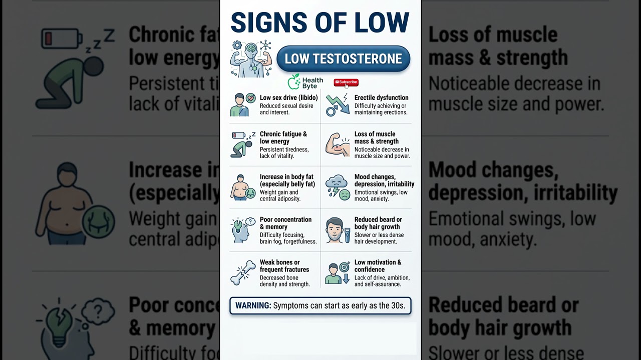 Signs of Low Testosterone Every Man Should Know 