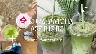 Sakura Matcha Aesthetic | pick one drop one  screenshot 4
