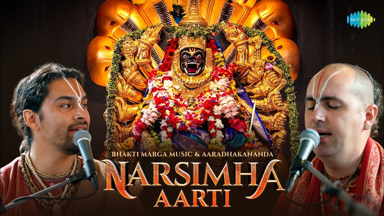 Narsimha Aarti | Live in Paranitya Narasimha Temple | Rishi Aaradhakananda | Bhakti Marga Music