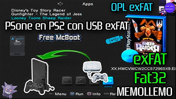 Jugar PS1 en Ps2 con OPL exFAT  | POPStarter FreeMcBoot Fat32 y exFat |