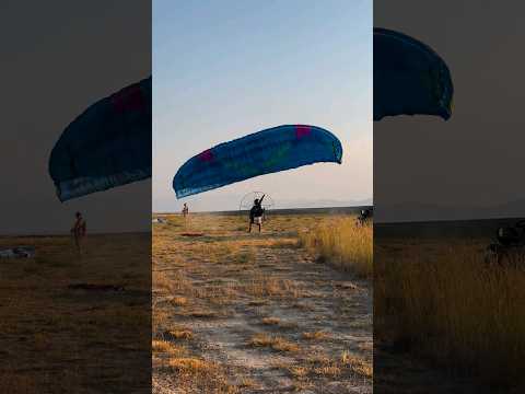Beautiful paramotor reverse