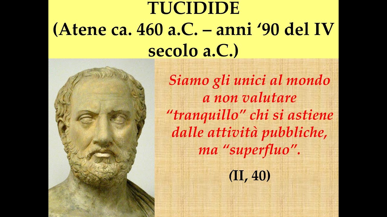 TUCIDIDE LA VITA E L OPERA YouTube