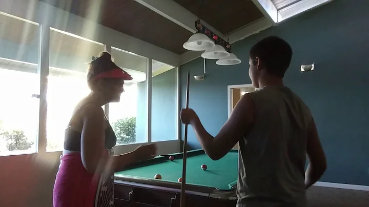 First game of pool with son