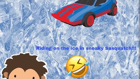 Riding on ice with my super car in sneaky Sasquatch (very dumb ranger)