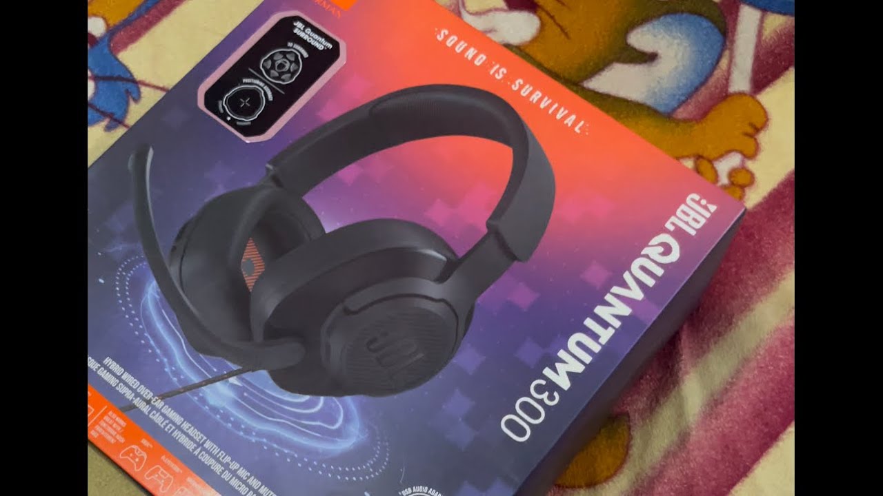 JBL QUANTUM 300 gaming headphones unboxing 💕GIFT FROM SUBSCRIBER💕