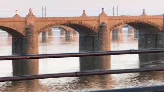 A beautiful spring day ends on the Walnut Street Bridge
