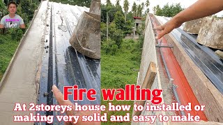 How to installed 2storeys firewall very solid and easy to make