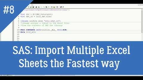 SAS - Import Multiple Excel Sheets the Fastest way