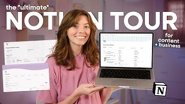 THE ULTIMATE NOTION TOUR | How I organize my entire business with Notion