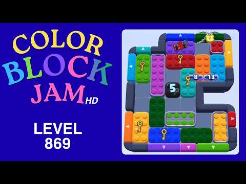 Color Block Jam Level 869 Solution Walkthrough