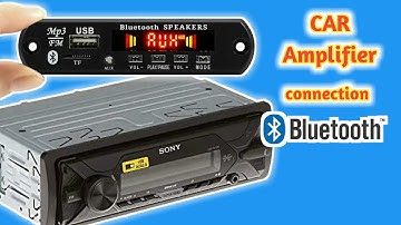 How to make a Bluetooth connection in a car amplifier