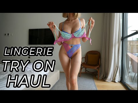 KatiaBang Lingerie Try On Haul | See Through Lingeries Haul [4K]