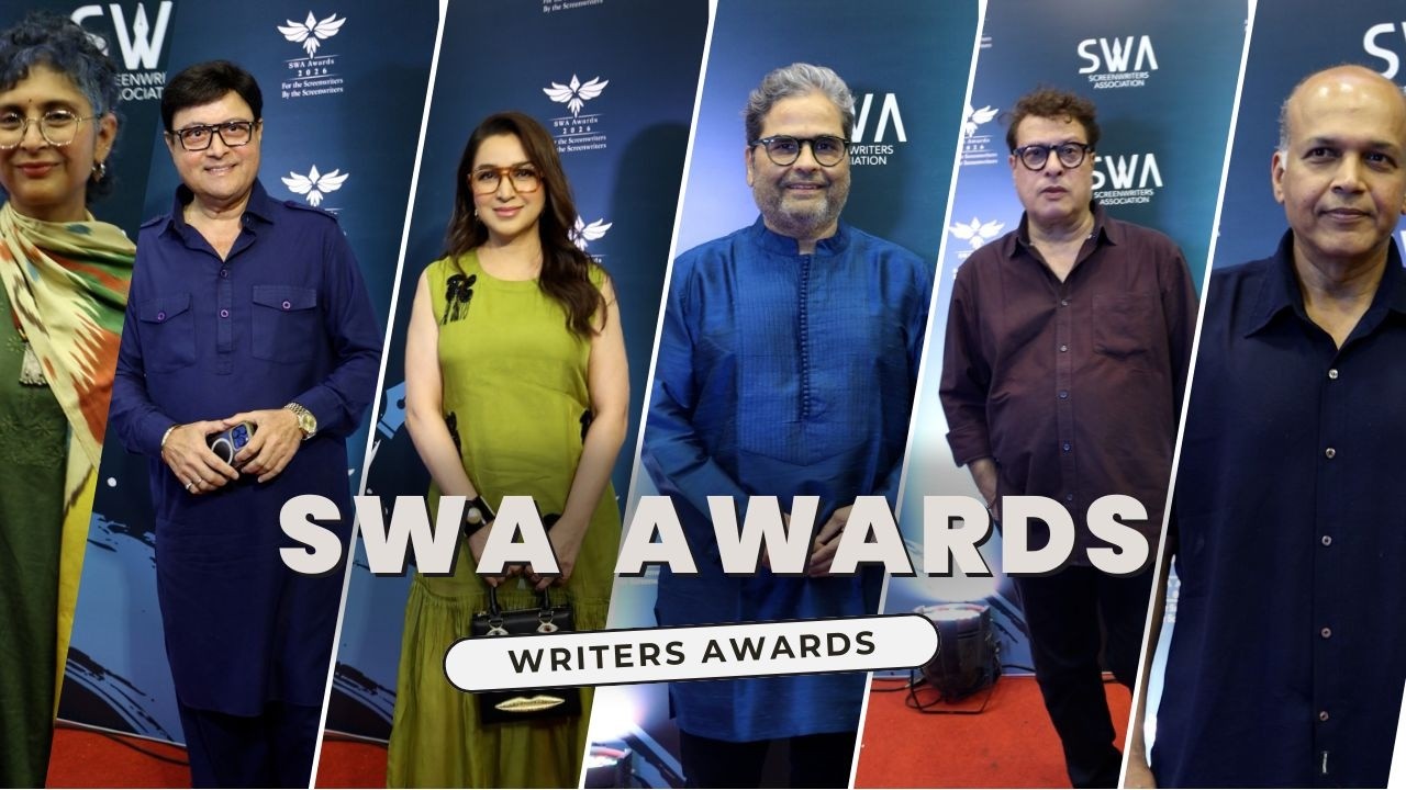 Highlights from the 7th SWA Awards 2026, celebrating screenwriting excellence across Indian cinema, web series, and television, with appearances by Gulzar, Sooraj Barjatya, Sriram Raghavan, and other leading industry figures.