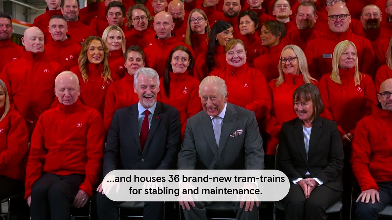 His Majesty King Charles III opens South Wales Metro Depot in Taff's Well