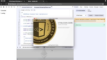 Token Creation  in HTML BLockchain