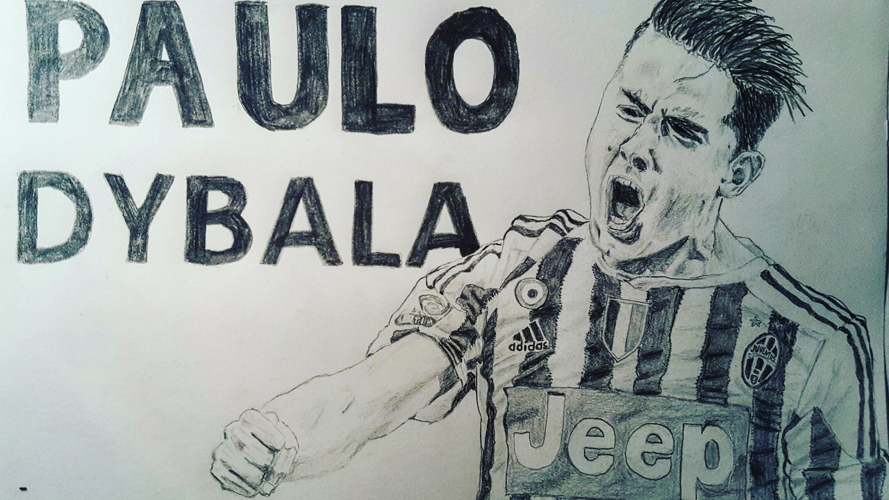 Paulo Dybala - Juventus Turin - speed drawing - YouTube