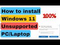 Windows 11 Install in any computer &amp; Laptops 100% Official with Digital License