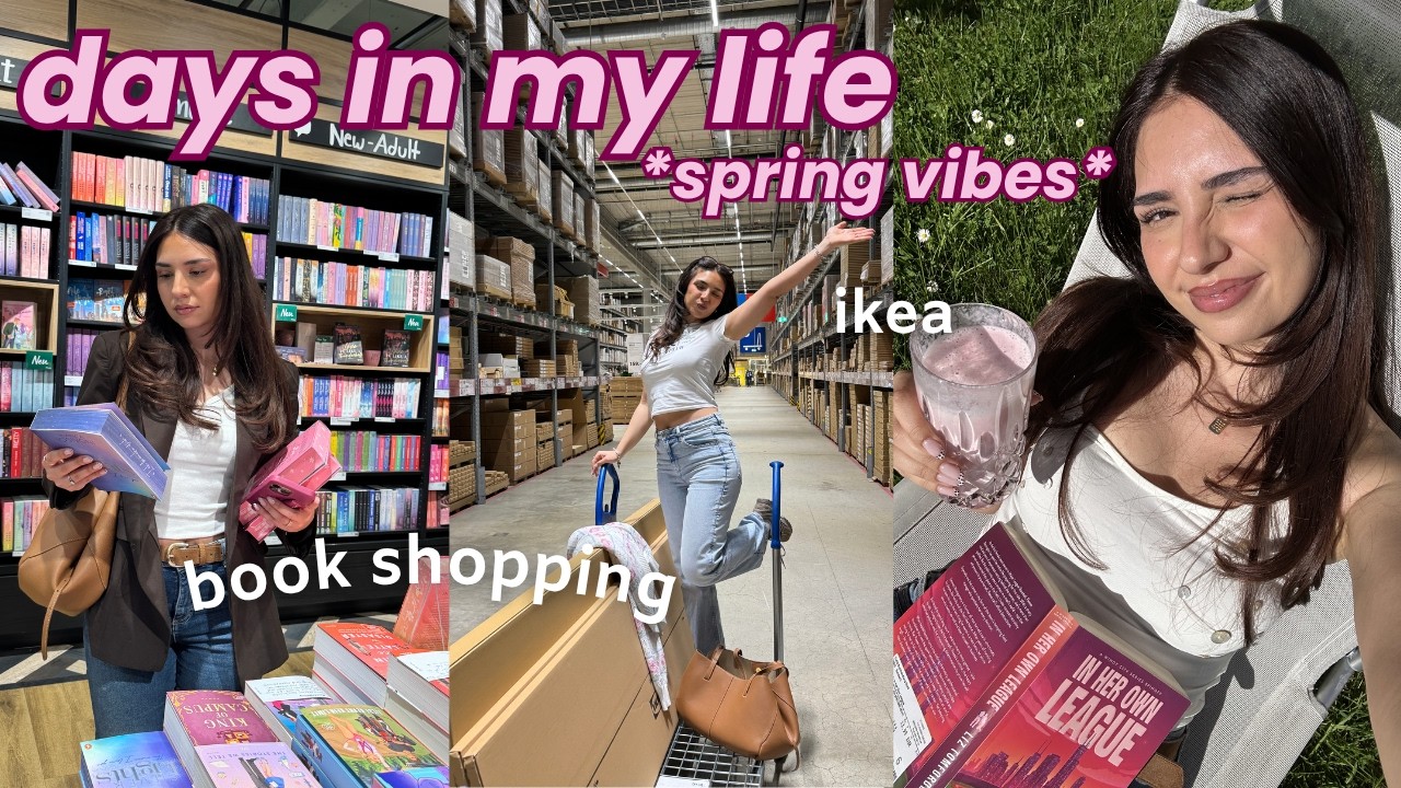 ikea shopping, neuerscheinungen, kommode aufbauen, buchhandlung *spring vibes* ✨ days in my life 💖
