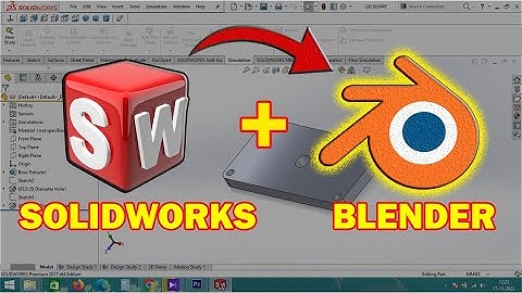 SOLIDWORKS FILE TO BLENDER FILE | 3 DIFFERENT METHODS IN SOLIDWORKS