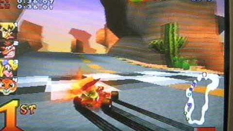 Crash Team Racing Walkthrough: Part 10: Dingo Canyon Trophy Race