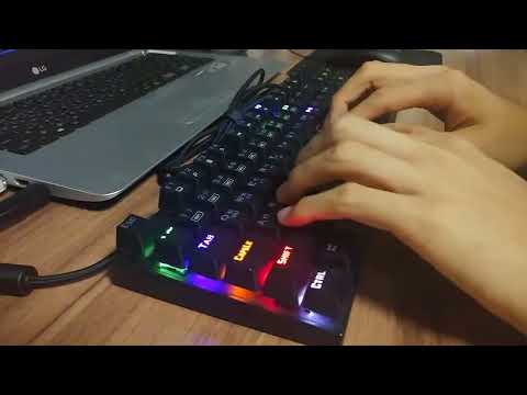 앱코 HACKER K640T 적축 백라이트, 타건 (+게임플레이...)