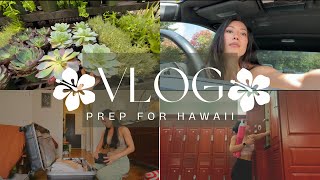 PREPPING FOR HAWAII VLOG | productive, cleaning, gym, pack with me, living alone diaries