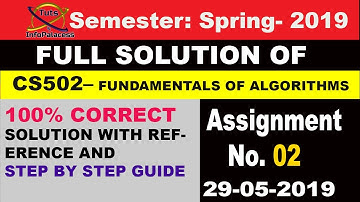 CS502 Assignment No 2 Solution 100% Correct with Step by Step GUide and reference (Quick Sort Array)