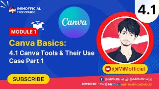 Canva Tools & Their Use Case Part 1 in Hindi | #iMiMofficial #CanvaTutorial #CanvaCourse 2024