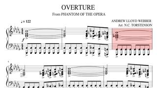 Video thumbnail of "Phantom of the Opera Overture - Piano sheet"