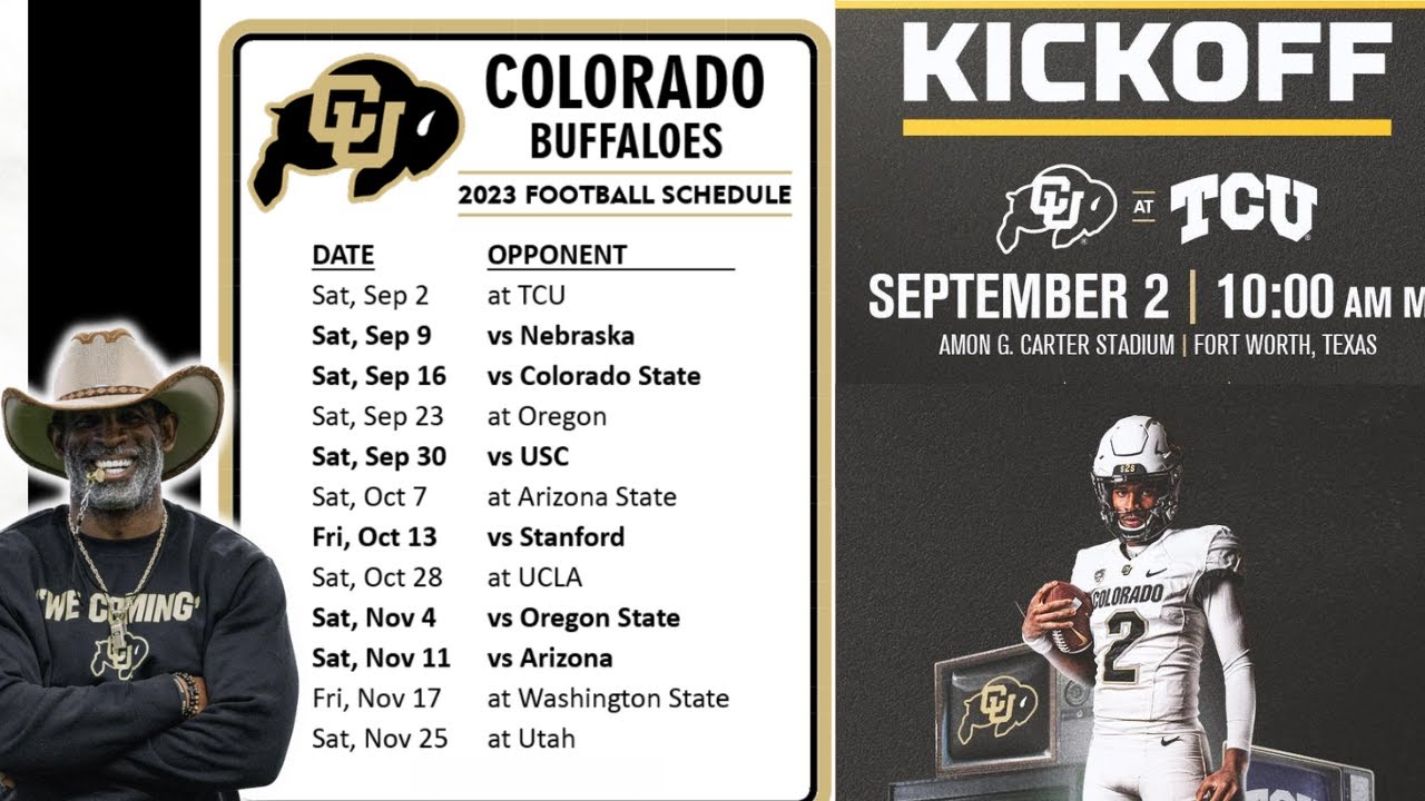 Deion Sanders "we gone win it all" Colorado Football Schedule 2023