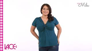 Maximila - Dress - Luna - Top - Petrol Lace-Lingerie.nl