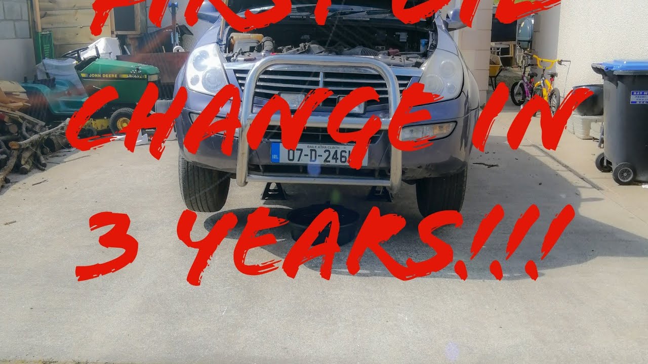 2004 Ssangyong Rexton oil change YouTube