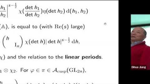 Dihua Jiang | Shalika Periods: Functoriality and Arithmetic