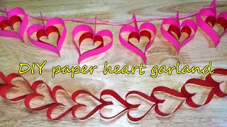 DIY Heart Garland | Valentine's Day | Decoration Ideas | Paper Heart